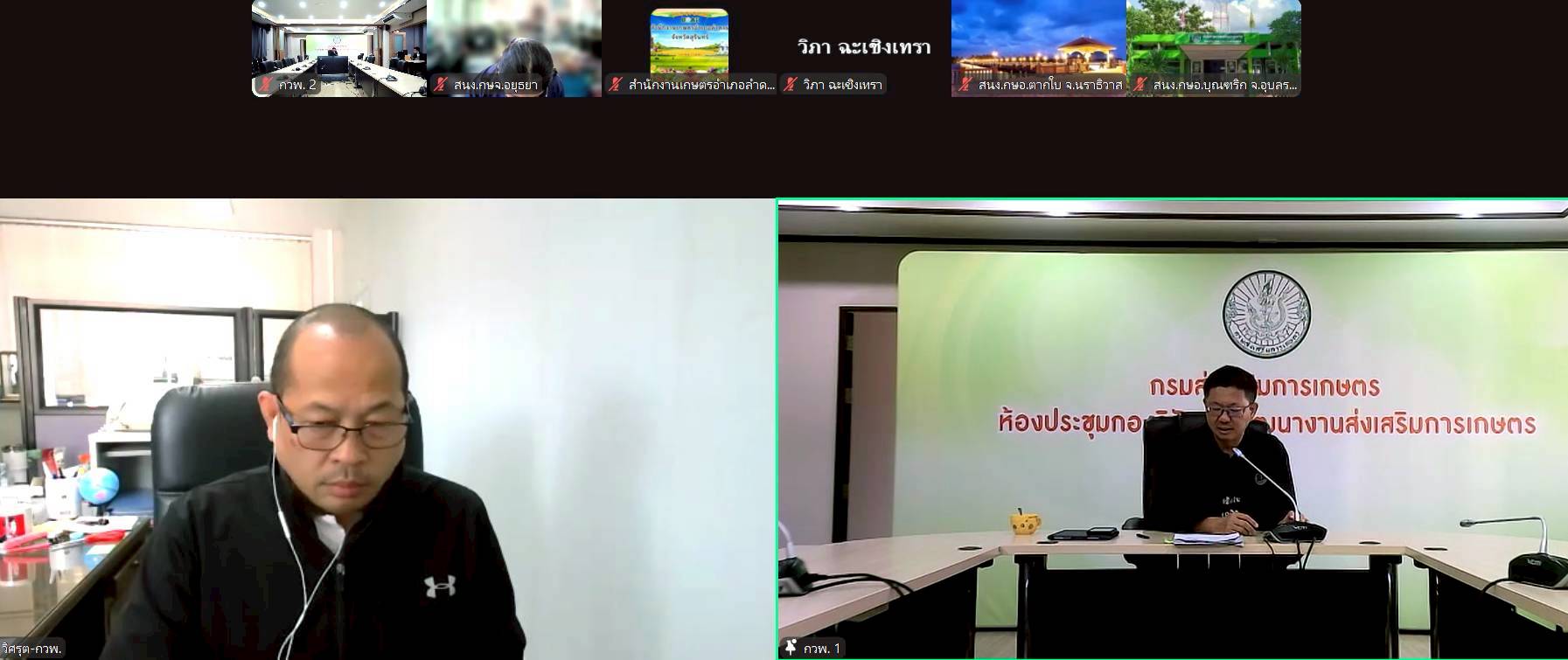 กองวิจัยฯ จัดประชุมชี้แจงแนวทางการจัดทำตัวชี้วัด 1.1.5 ระดับความสำเร็จของการดำเนินงานขับเคลื่อนระบบส่งเสริมการเกษตร (ประเด็นที่ 2 และประเด็นที่ 3)