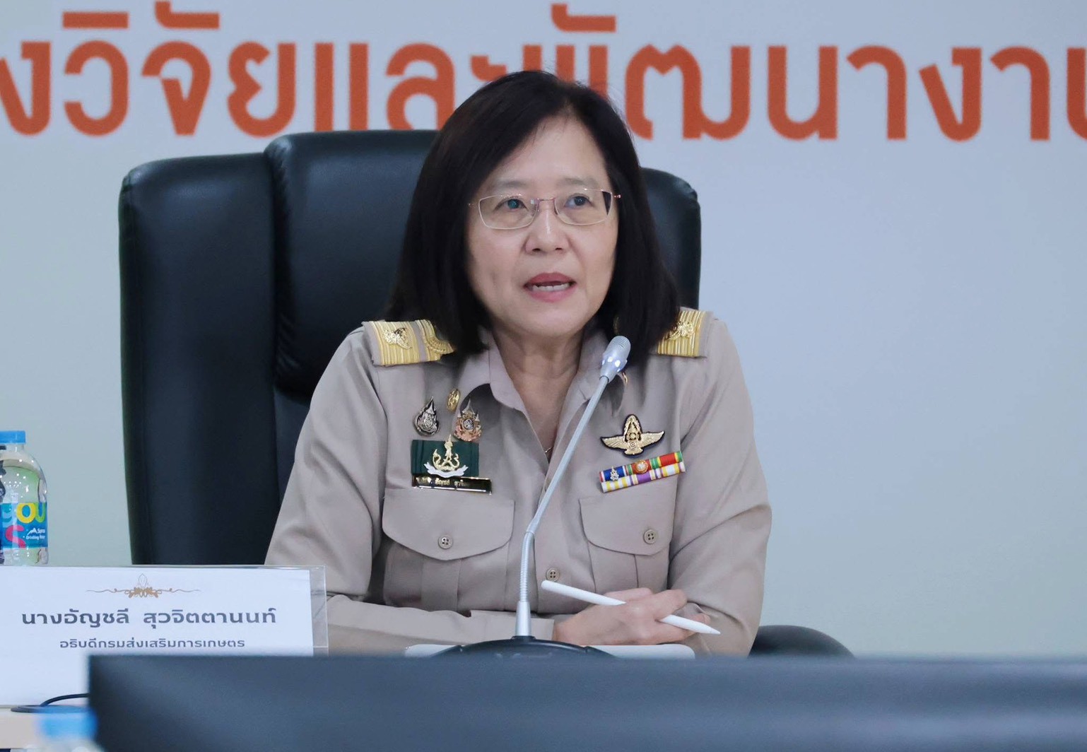 อธิบดีกรมส่งเสริมการเกษตรเยี่ยมเยียนกองวิจัยฯ รับฟังผลการดำเนินงานและทิศทางการขับเคลื่อนงาน